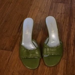 Apple Green Cynthia Rowley Mules
